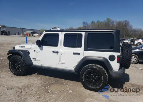 2021 Jeep Wrangler Unlimited Sport z USA, uszkodzony, nr VIN 1C4HJXDN8MW678979